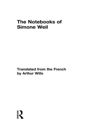 cover image of The Notebooks of Simone Weil
